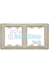 Рамка 2-м Glossa верт. беж. SchE GSL000206