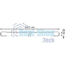 Лампа светодиодная Gauss Elementary T8 10Вт 4000К G13 780лм 600мм стекло поворотная