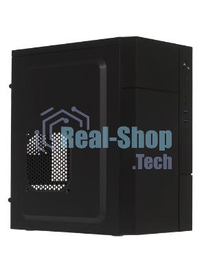 Компьютерный корпус с блоком питания 450Вт. Сase Forza mATX, 450W, 2xUSB 3.0, Black, w/o FAN, 12 см fan PSU, power cord