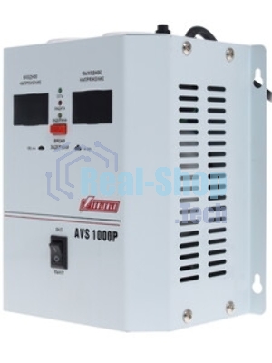 Стабилизатор напряжения Powerman AVS 1000P White (1000ВА,8А,КПД 98%, циф. индикация вх./вых. напряж.)