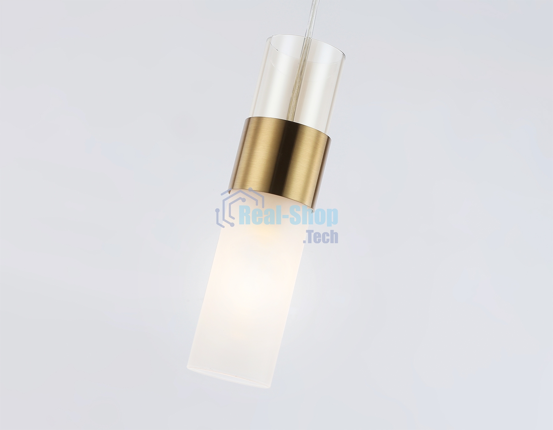 Подвесной светильник LH55111 BS/FR/TI латунь/белый матовый/янтарь E14 max 40W D55*1500