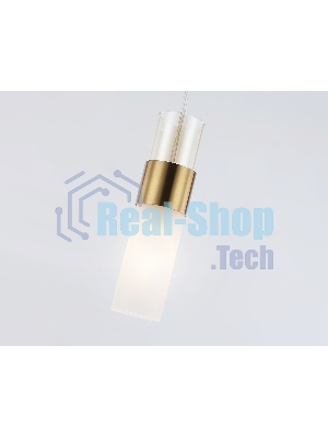 Подвесной светильник LH55111 BS/FR/TI латунь/белый матовый/янтарь E14 max 40W D55*1500