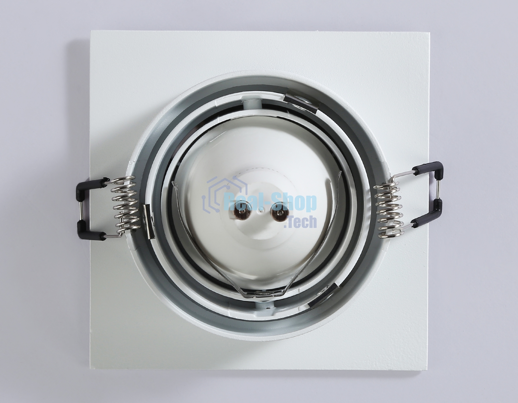 Встраиваемый поворотный точечный светильник Ambrella light TN102757 WH белый IP20 GU5.3 100*100*32