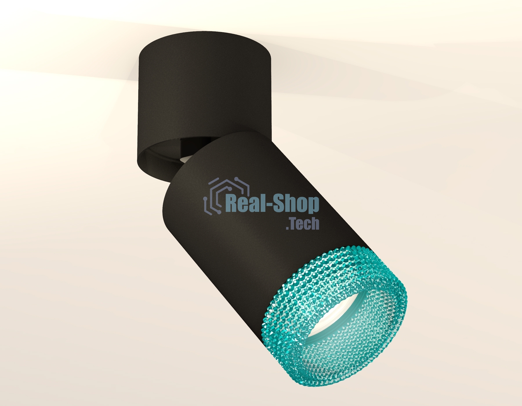 Светильник Ambrella Light XM6313063 SBK/BK/BL черный песок/черный/голубой MR16 GU5.3 (A2221, C6313, N6153)