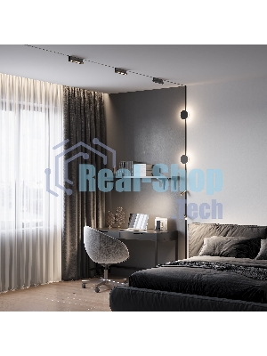 Трековый светильник Slim Magnetic 4W 4000K Cally (черный ) 85172/01