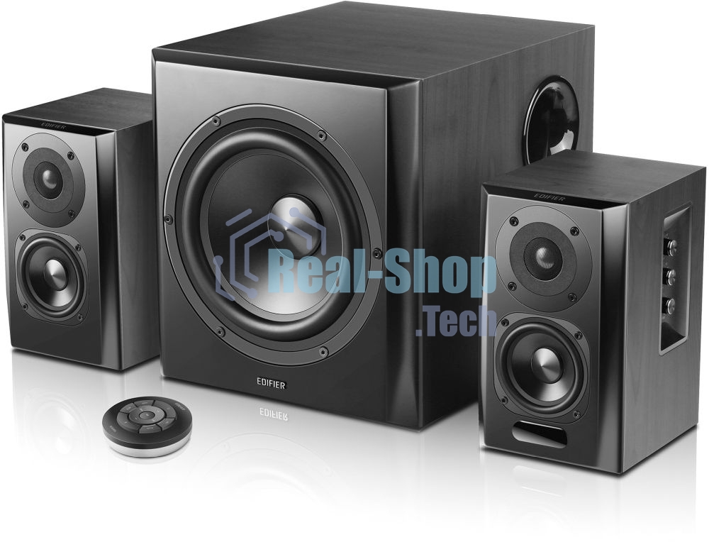 Колонки Edifier S351DB Black 2.1,150W RMS, дерево, Bluetooth aptX