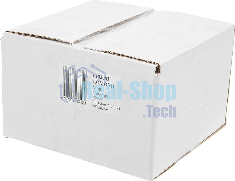 Фотобумага Lomond односторонняя матовая, 180г/м2, A6 (10X15)/600л. для струйной печати (технол.уп).