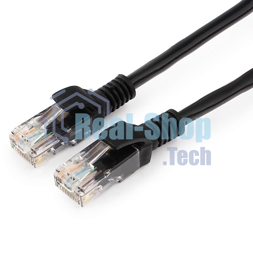 Патч-корд UTP Cablexpert cat.5e, 5м, литой, многожильный черный