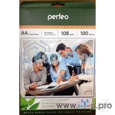 фотобумага Perfeo PF-MTA4-108/100 Бумага Perfeo матовая 100л, A4 108 г/м2 (M05)