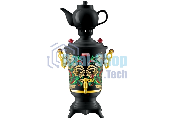 Самовар Centek CT-0093 черный/хохлома
