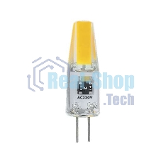 Лампа светодиодная JazzWay PLED-G4 COB 3Вт капсульная 3000К тепл. белый G4 240лм 220В