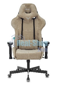 Кресло игровое Бюрократ VIKING KNIGHT LT21 FABRIC песочный крестовина металл/пластик