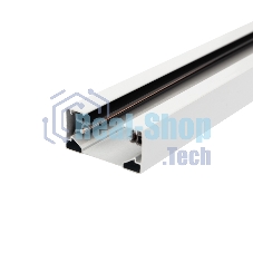 Шинопровод однофазный с кабельным вводом и заглушкой для трековых светильников Rexant 1 м белый с