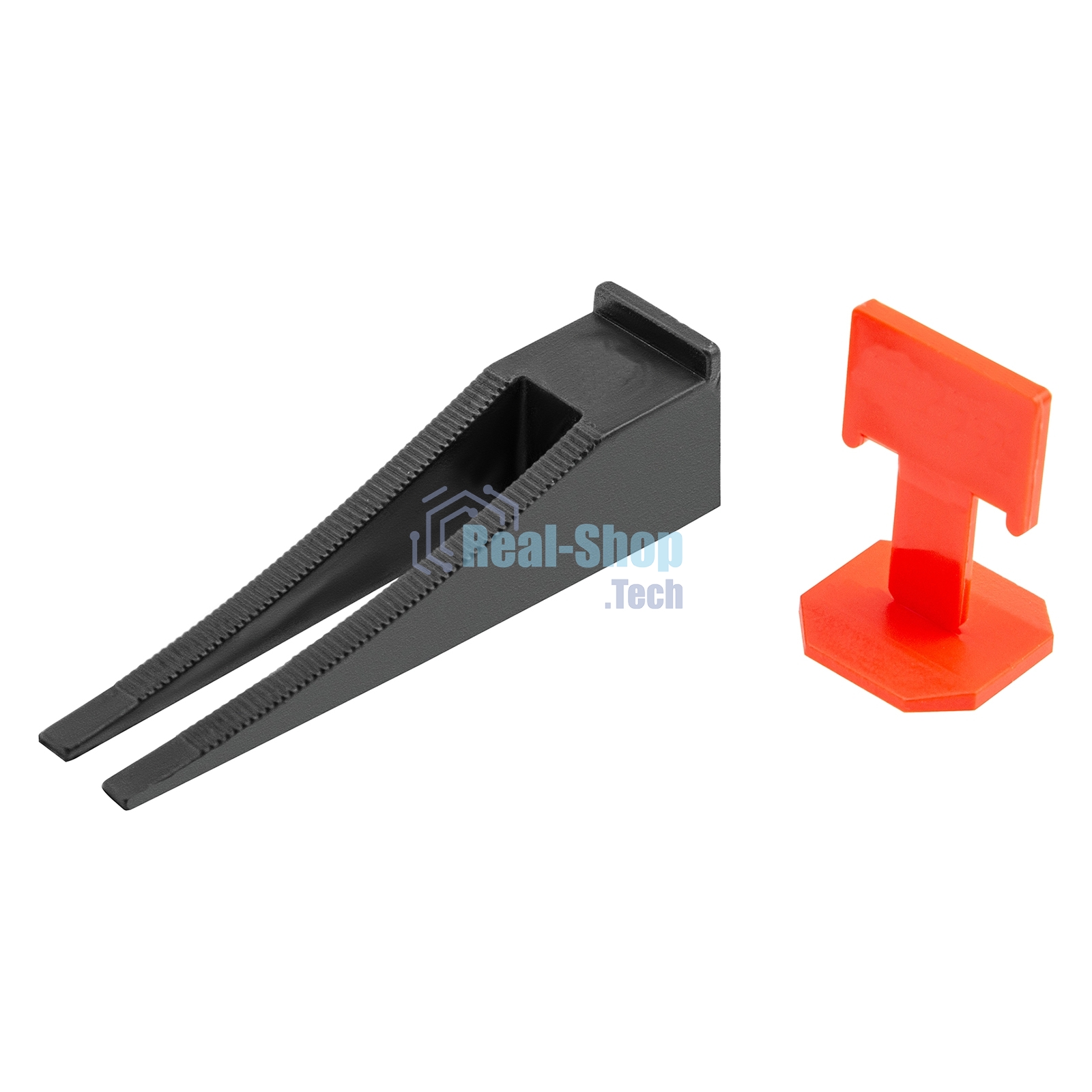 Система выравнивания плитки Сибртех (СВП), комплект: зажимы, клинья (40/40 шт) в пакете