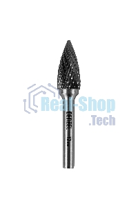 Борфреза по металлу Denzel твердосплавная, параболическая заостренная, тип-G, 12 мм