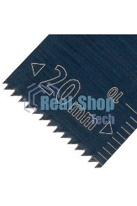 Насадка для МФИ Denzel режущая пазовая прямая, HCS, по дереву, 20 х 1,4 мм, мелкий зуб