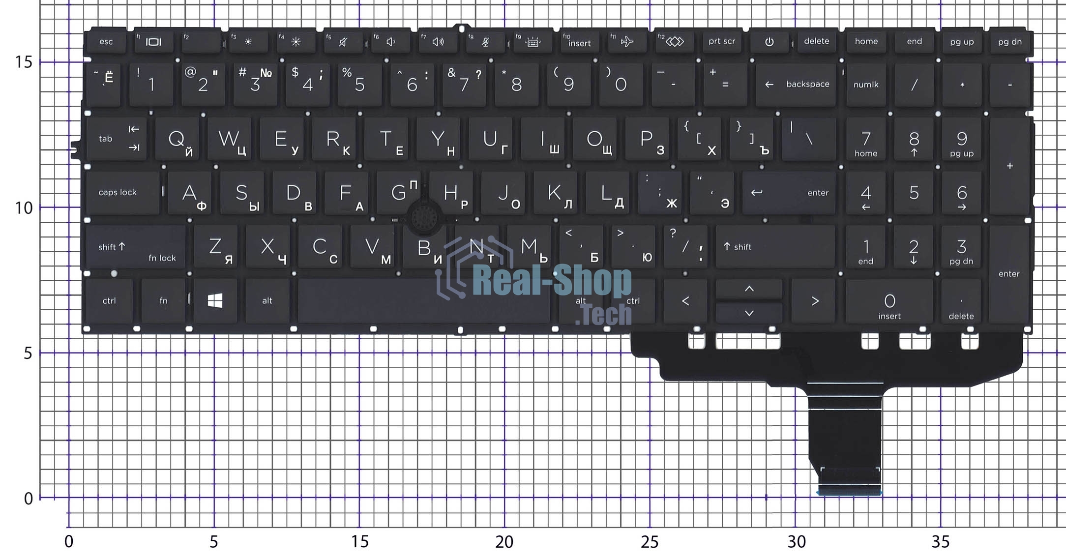 Клавиатура для ноутбука HP EliteBook 850 G8 845 G8 черная с подсветкой