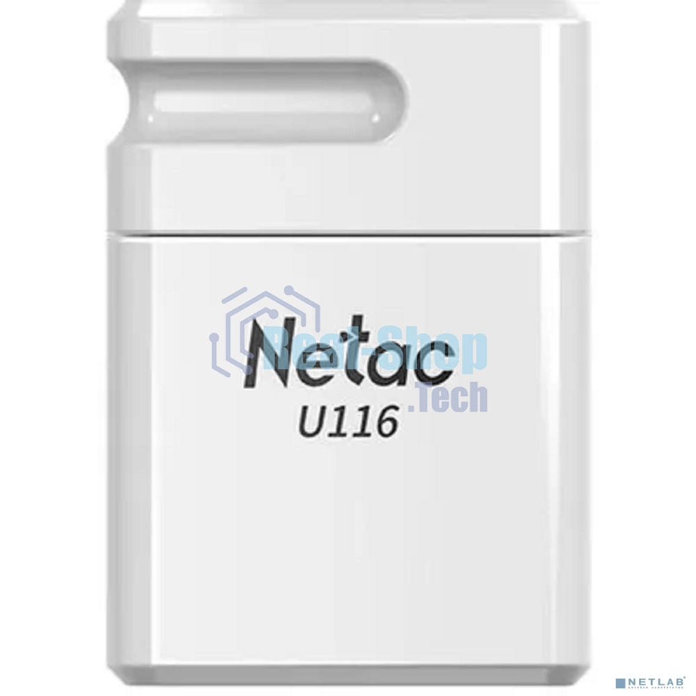 Флешка USB Netac U116 (NT03U116N-008G-20WH), 8Gb, USB 2.0, R/W 70/30, белый