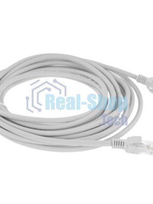Патч-корд LSZH UTP Cablexpert PP31-5M cat.5e, 5м, литой, многожильный, серый