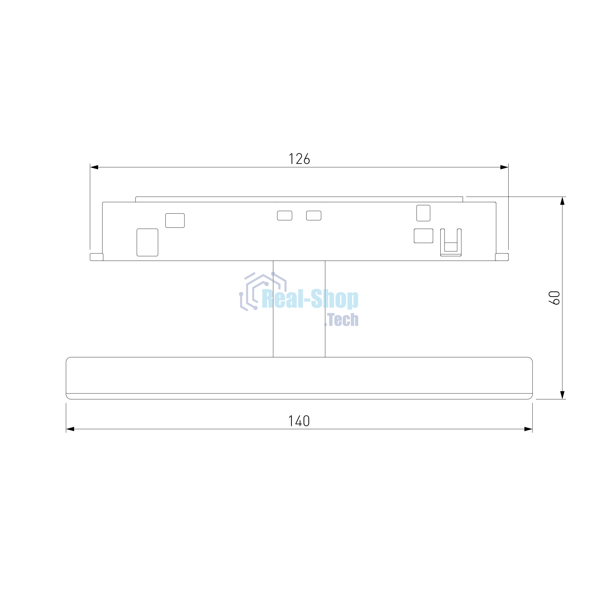 Трековый светильник Slim Magnetic 4W 4000K Cally (черный ) 85172/01