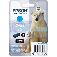 Картридж струйный Epson C13T26124012/C13T26124010 голубой для Epson XP-70 (300стр.)