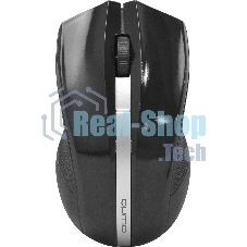 Мышь беспроводная Qumo Office M15 Style черный, 1000 dpi, радиоканал, USB, кнопки - 3