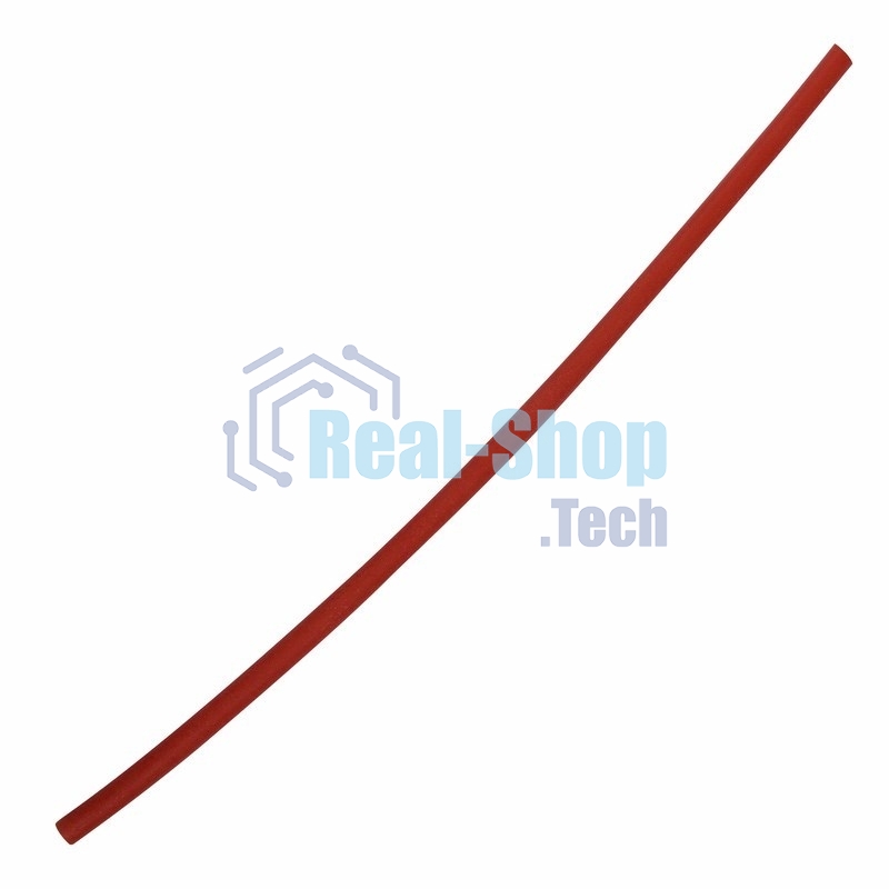 Термоусаживаемая трубка с клеевая Rexant 3,0/1,0 мм, красная, упаковка 10 шт. по 1 м