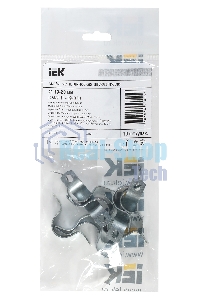 Скоба IEK CMAT11-19-010 двухлапковый 19мм оцинкованная сталь белый (упак.:10шт)