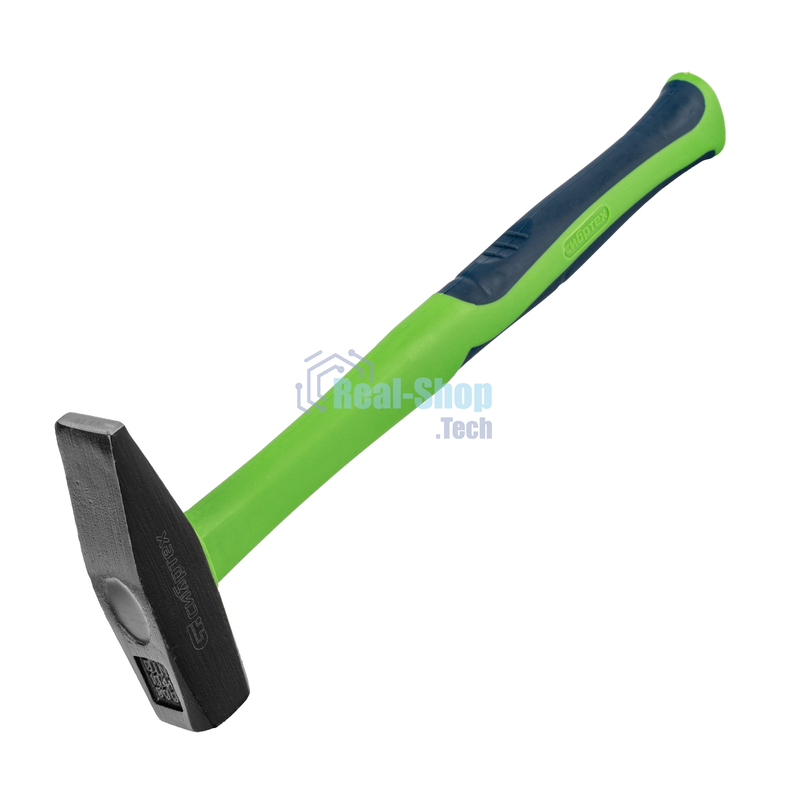 Молоток слесарный Сибртех, 500 г, фибергласовая обрезиненная рукоятка