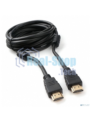 Кабель HDMI Cablexpert CCF2-HDMI4-10, 19M/19M, v2.0, медь, позол.разъемы, экран, 2 фер.кольца, 3м, черный, пакет