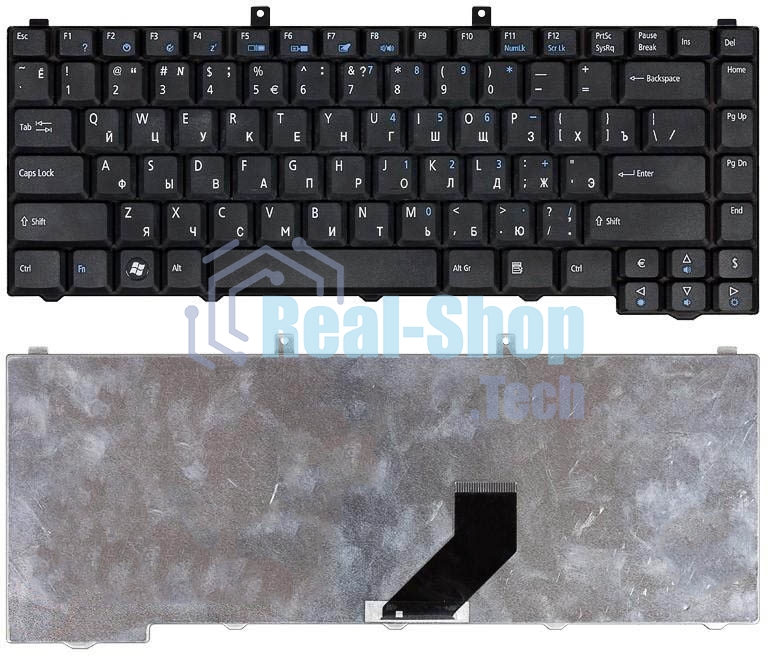 Клавиатура для ноутбука Acer Aspire 3100 5100 3690 3650 5610 черная