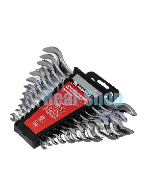 Набор ключей рожковых Matrix, 6 х 32 мм, 12 шт., CrV, хромированные