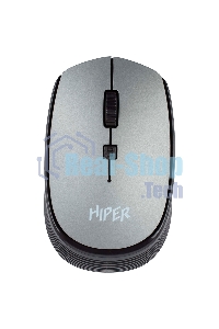 Мышь беспроводная HIPER HOMW-081 серый, 1600 dpi, радиоканал, USB, кнопки - 4