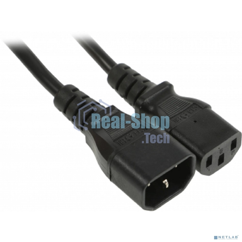 Шнур сетевой Rexant IEC 320 C13 – IEC 320 C14 3x0,75мм², длина 1,8м