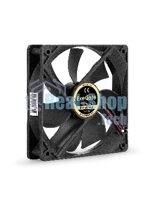 Вентилятор 12В DC ExeGate ExtraSilent ES12025S2P (120x120x25 мм, Sleeve bearing (подшипник скольжения), 2pin, 1300RPM, 22dBA)