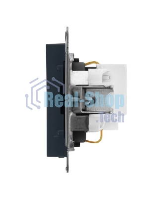 Механизм розетки 1-м СП AtlasDesign 16А IP20 с заземл. грифель