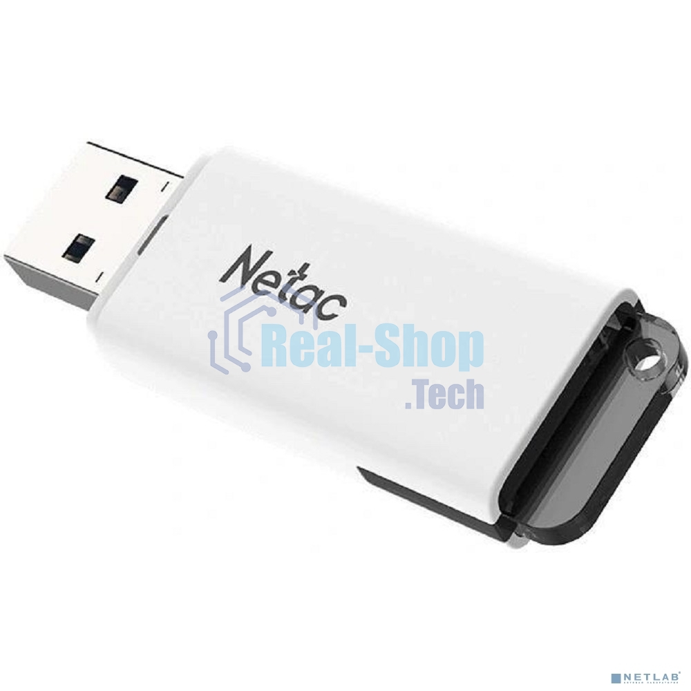 Флешка USB Netac U185 белый USB 3.0 Flash 32Gb, NT03U185N-032G-32WH, LED индикатор