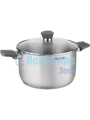 Кастрюля Rondell Strike RDS-1663 8 л. d=26 см (с крышкой) сталь