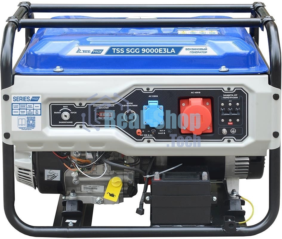 Электрогенератор бензиновый ТСС TSS SGG 9000E3LA, 8.5 кВт, 80 дБ, 88 кг