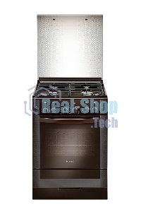 Плита газовая Gefest ПГ 6300-02 0047 коричневый, конфорок 4 шт, духовка 52 л, 60 см x 85 см x 60 см