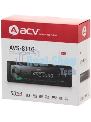 Автомагнитола ACV AVS-811G, 1 DIN, USB Type-A, AUX