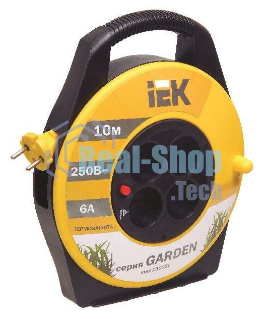 Катушка Iek WKP23-06-04-10 УК10 с т/з 4 места 2Р/10м 2х0,75 мм2 