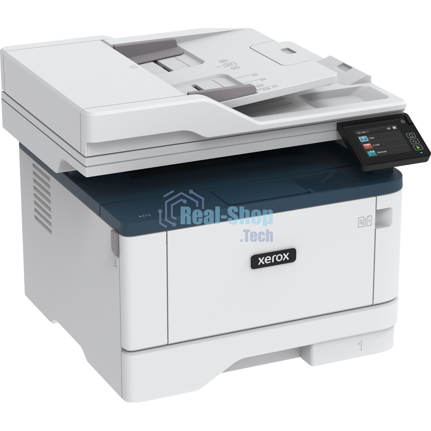 МФУ лазерное Xerox B315 (B315V_DNI), A4, ч/б, печ. до 40 стр/мин., скан. до 46 стр/мин. (ч/б) 20 стр/мин. (цвет), 600x600dpi, USB, RJ-45, Wi-Fi