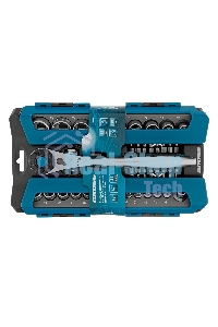 Набор торцевых головок Gross трещотка 120 зубьев, 41 предмет, 1/2