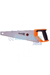 Ножовка по дереву Sparta 450 мм, 7-8 TPI, зуб-2D, каленый зуб, линейка, двухкомпонентная рукоятка