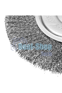 Щетка для УШМ Сибртех, 200 мм, посадка 22,2 мм, плоская, витая проволока