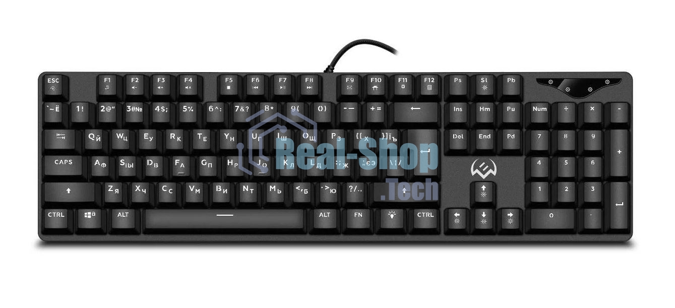 Клавиатура проводная игровая Sven KB-G9300 черная (Outemu Blue switches,104кл., подсветка)
