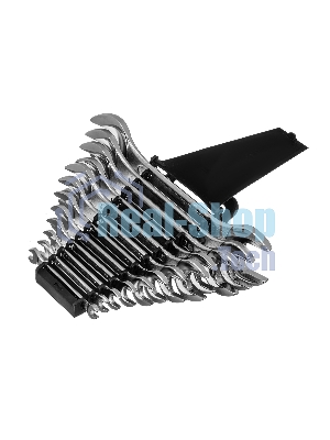 Набор ключей рожковых Matrix, 6 х 32 мм, 12 шт., CrV, хромированные