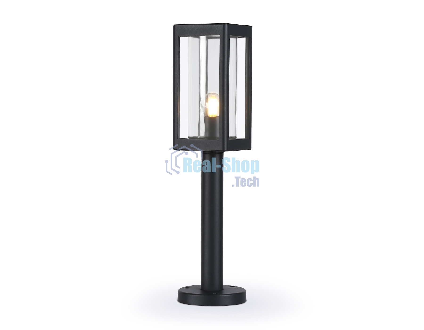 Светильник Ambrella light ST2417 BK/CL черный/прозрачный IP54 E27 max 40W 110*110*500