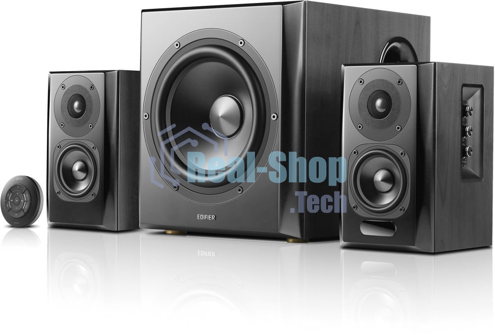 Колонки Edifier S351DB Black 2.1,150W RMS, дерево, Bluetooth aptX